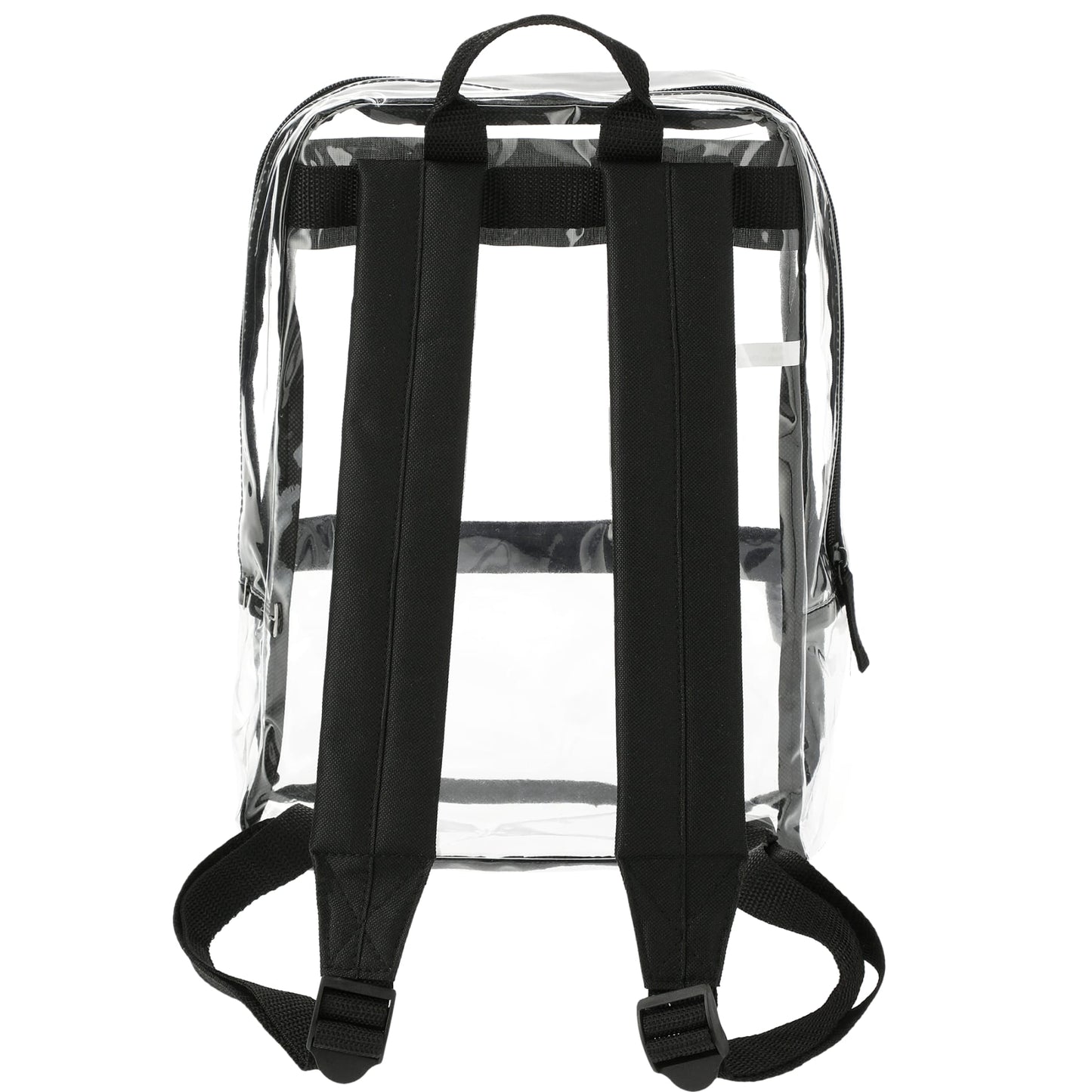 Rear View of Black Rally Slim Backpack