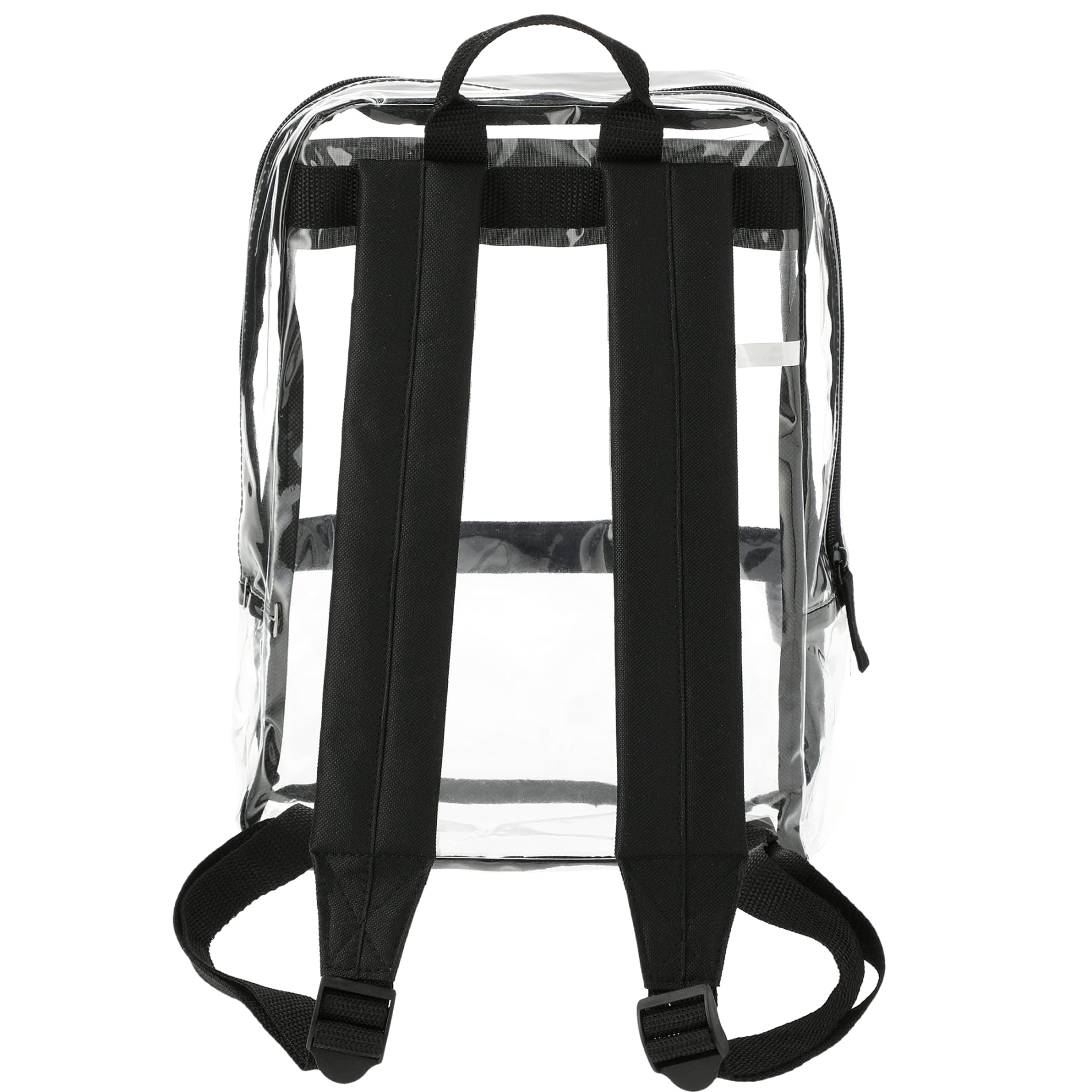 Rear View of Black Rally Slim Backpack