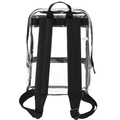 Rear View of Black Rally Slim Backpack