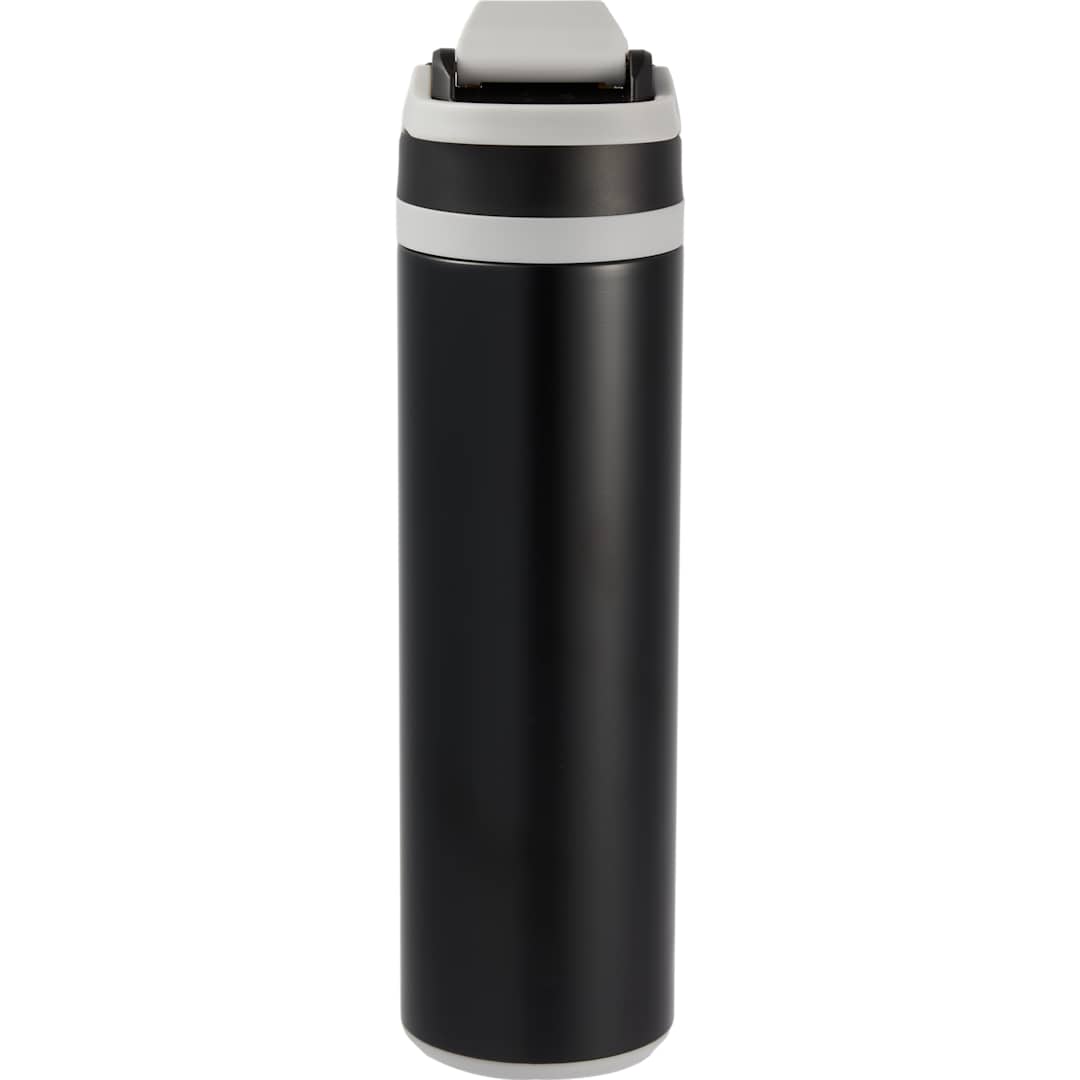 Rear View of Black Reef 24oz Vacuum Recycled Stainless-steel Bottle