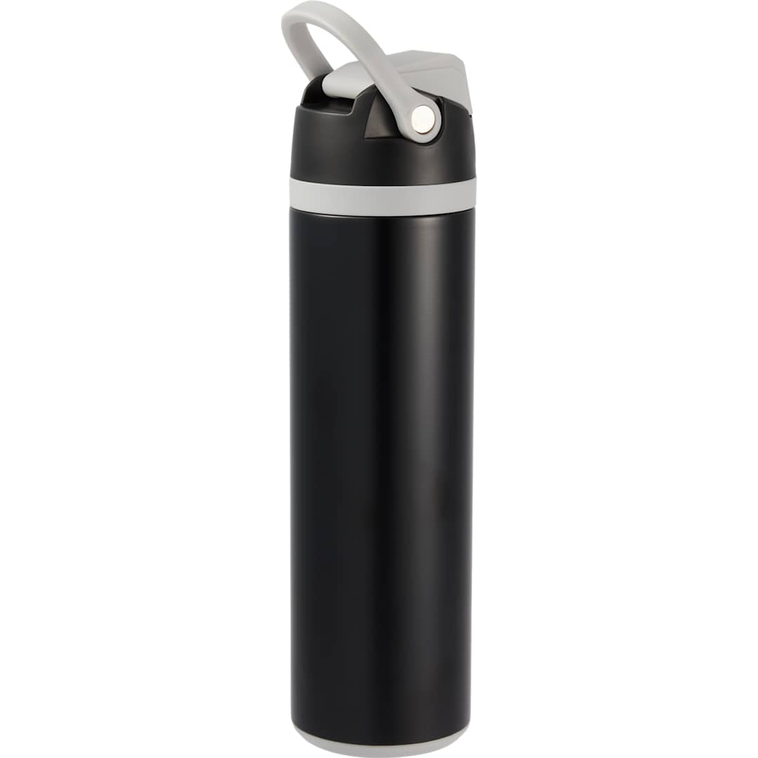 Rear View of Black Reef 24oz Vacuum Recycled Stainless-steel Bottle