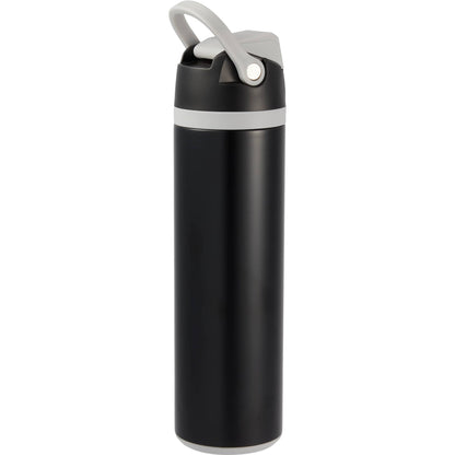 Rear View of Black Reef 24oz Vacuum Recycled Stainless-steel Bottle