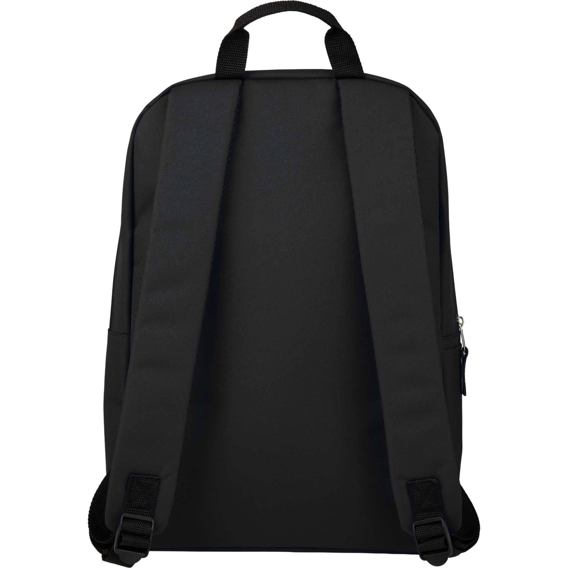 Rear View of Black Ripple Recycled 15" Computer  Backpack