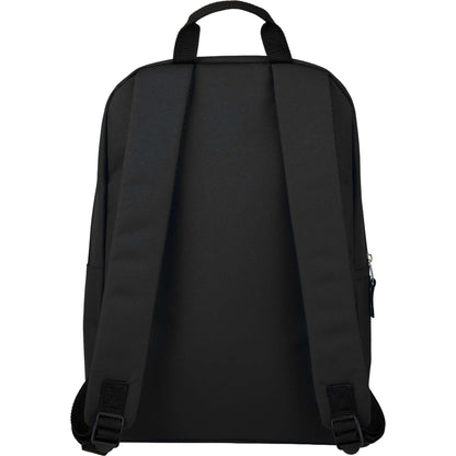 Rear View of Black Ripple Recycled 15" Computer  Backpack