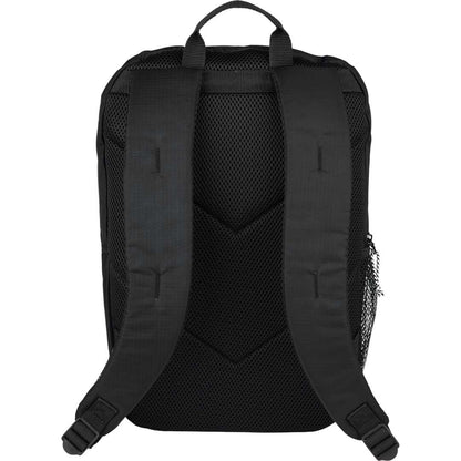 Rear View of Black Rocky Recycled 15" Computer Backpack