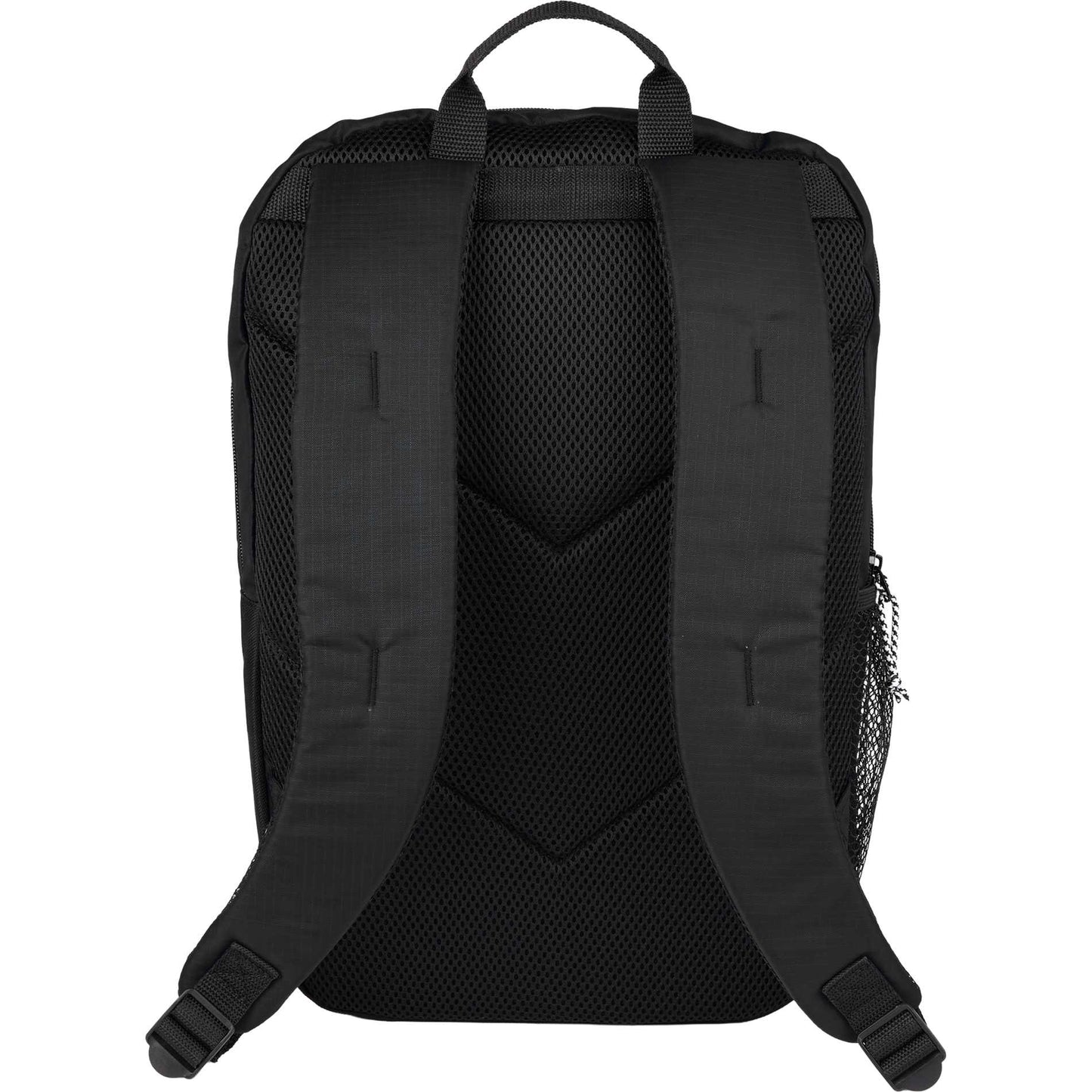 Rear View of Black Rocky Recycled 15" Computer Backpack