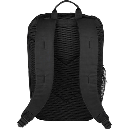 Rear View of Black Rocky Recycled 15" Computer Backpack