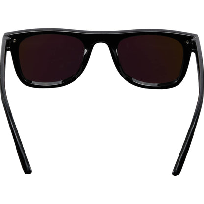 Rear View of Black Samson Recycled Single-Lens Sunglasses plain