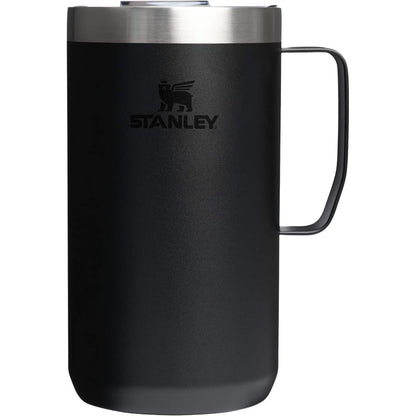 Rear View of Black Stanley Everyday Camp Mug 24oz