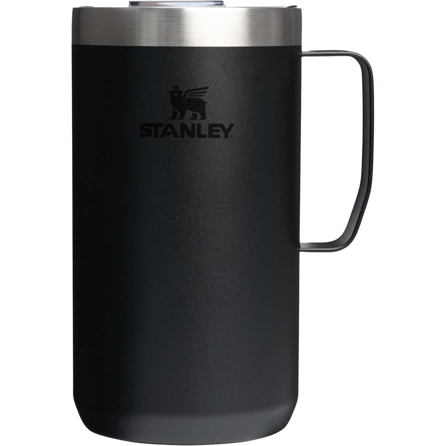 Rear View of Black Stanley Everyday Camp Mug 24oz