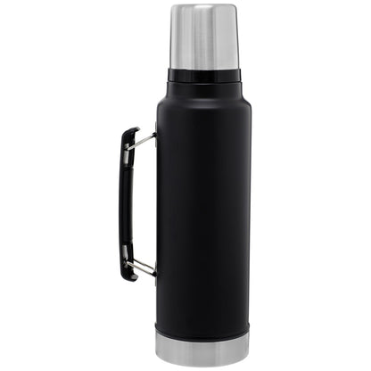 Rear View of Black Stanley Legendary Classic Bottle 48oz plain