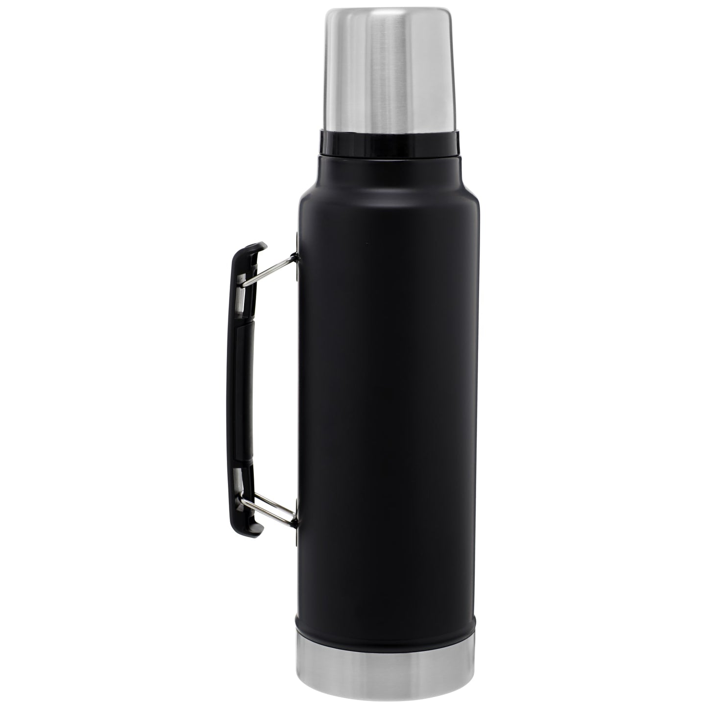 Rear View of Black Stanley Legendary Classic Bottle 48oz plain
