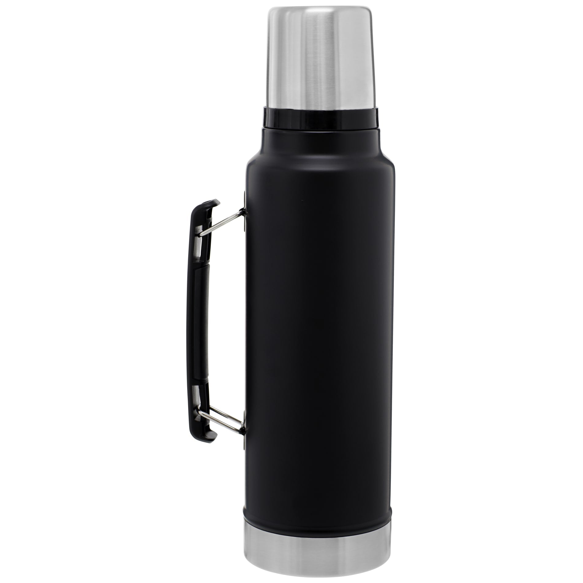 Rear View of Black Stanley Legendary Classic Bottle 48oz plain