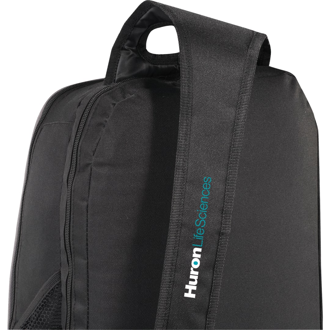 Rear View of Black Summit TSA 15" Computer Sling Backpack