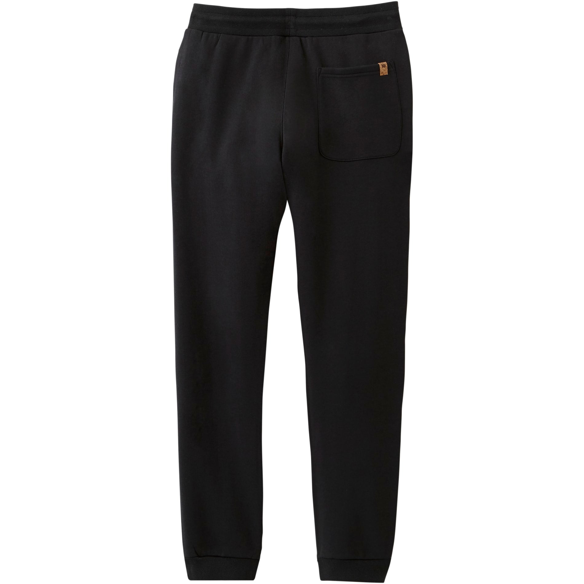 Rear View of Black tentree Atlas Sweatpant - Men's plain