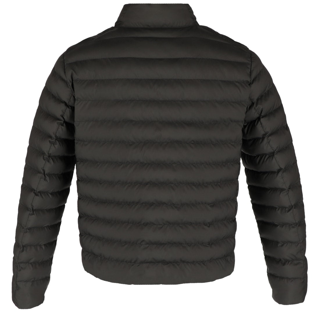 Rear View of Black tentree Cloud Shell Packable Puffer - Men's plain