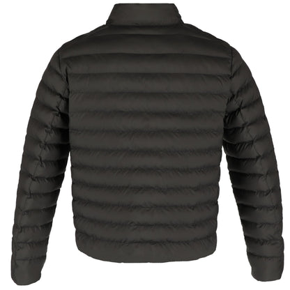 Rear View of Black tentree Cloud Shell Packable Puffer - Men's plain