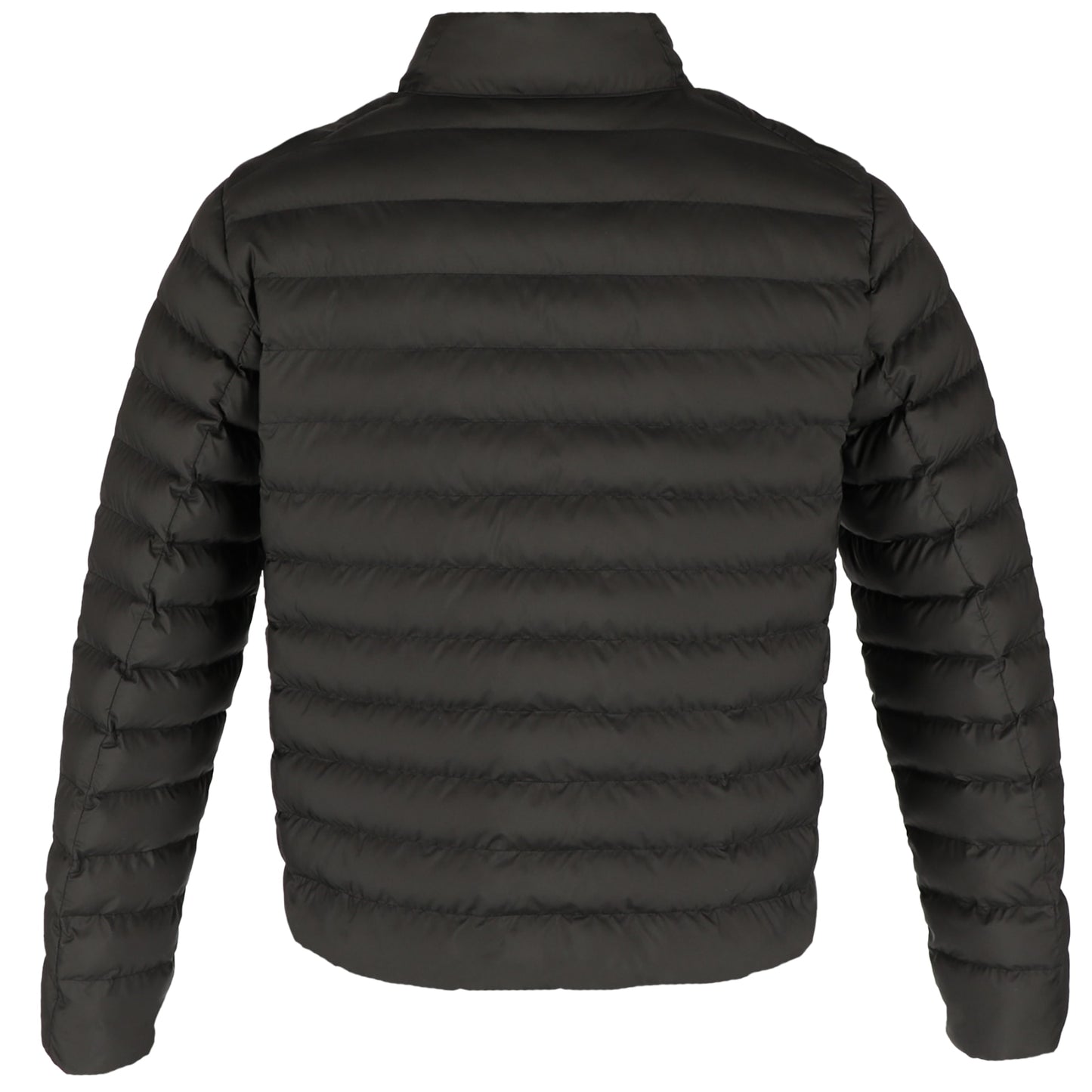 Rear View of Black tentree Cloud Shell Packable Puffer - Men's plain
