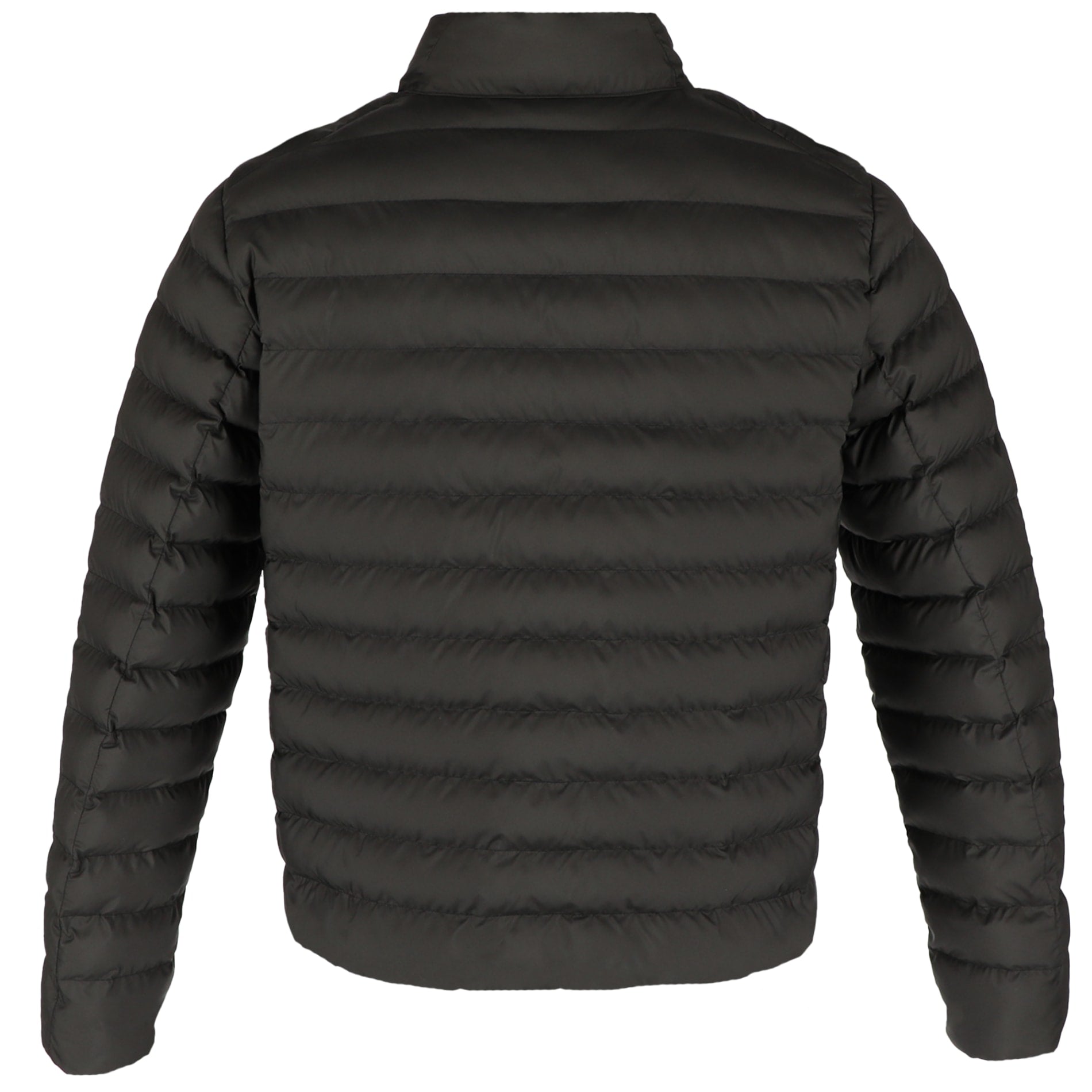 Rear View of Black tentree Cloud Shell Packable Puffer - Men's plain
