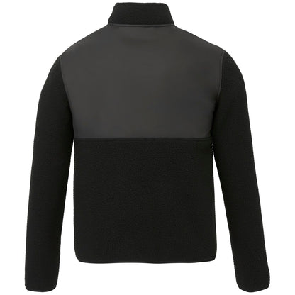 Rear View of Black tentree EcoLoft Full Zip - Men's plain