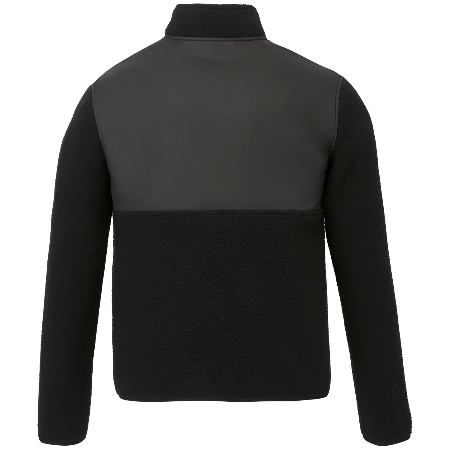Rear View of Black tentree EcoLoft Full Zip - Men's plain