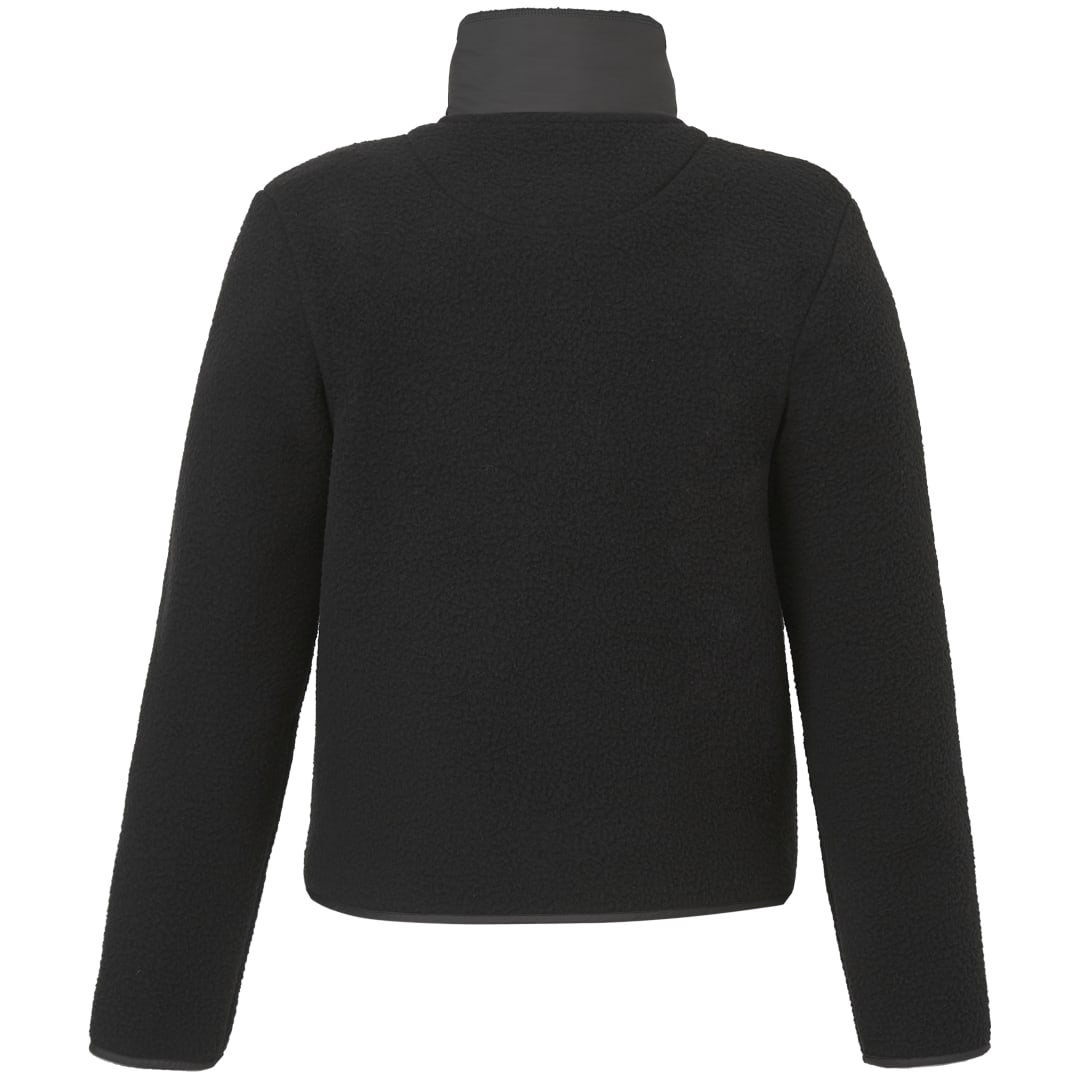 Rear View of Black tentree EcoLoft Zip Jacket - Women's plain