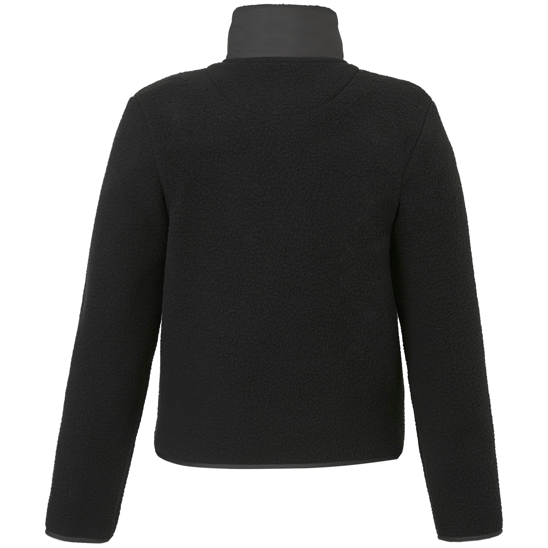 Rear View of Black tentree EcoLoft Zip Jacket - Women's plain