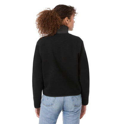 Rear View of Black tentree EcoLoft Zip Jacket - Women's plain