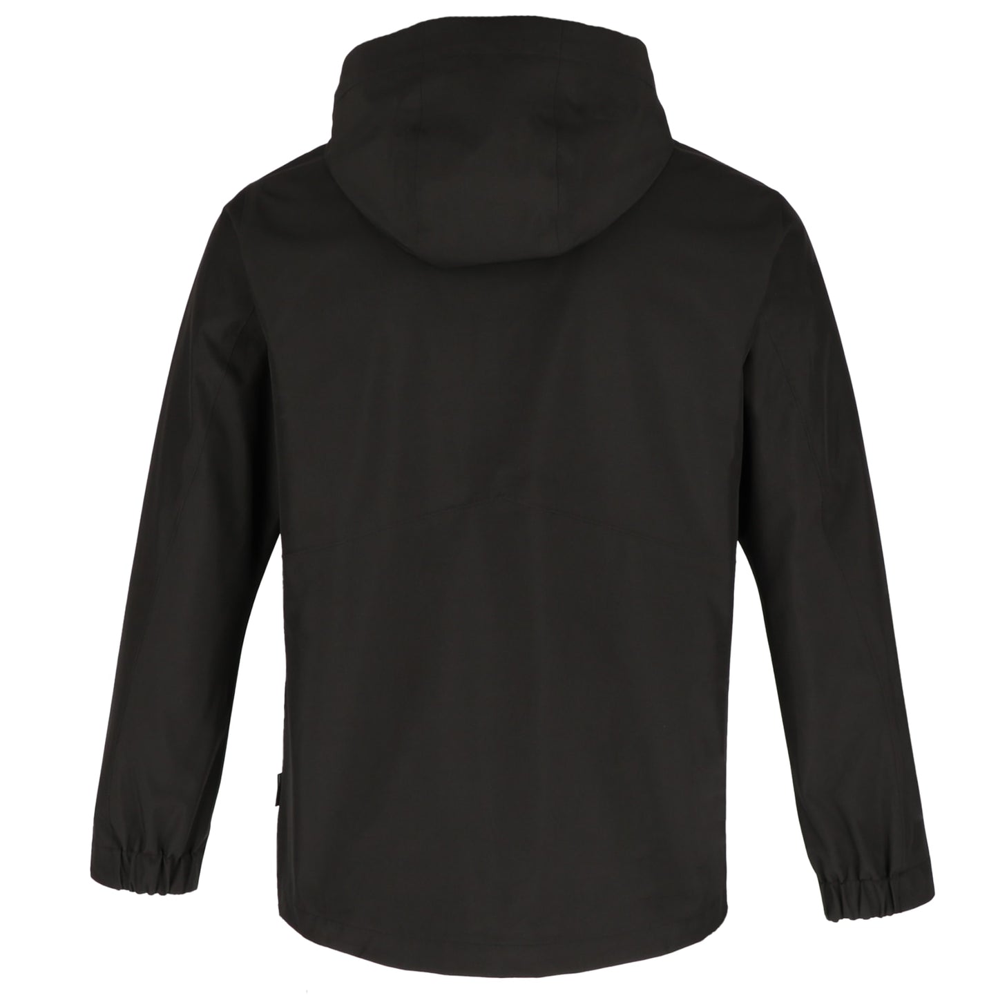 Rear View of Black tentree Nimbus Rain Jacket - Men's plain