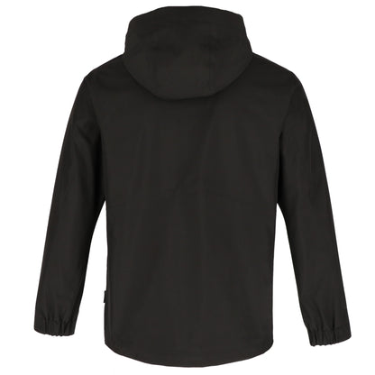 Rear View of Black tentree Nimbus Rain Jacket - Men's plain