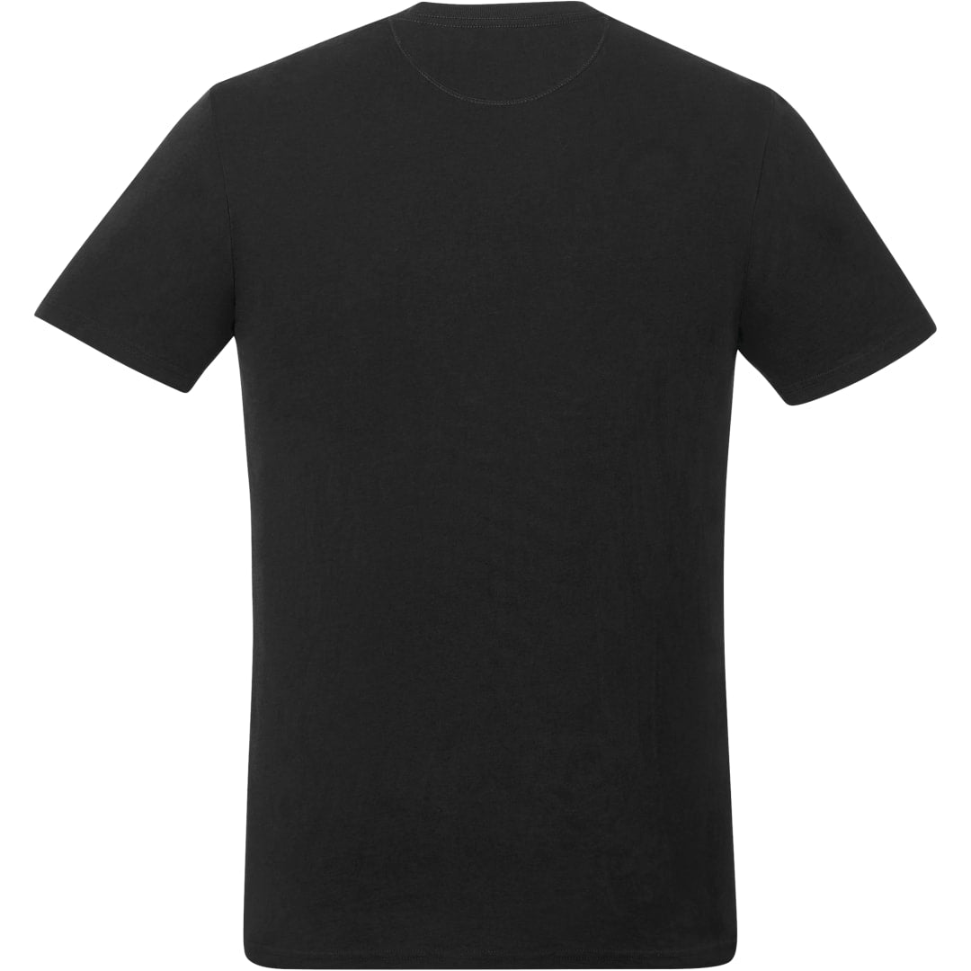 Rear View of Black tentree Organic Cotton Short Sleeve Tee - Men's plain