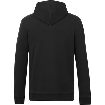 Rear View of Black tentree Organic Cotton Zip Hoodie - Men's plain