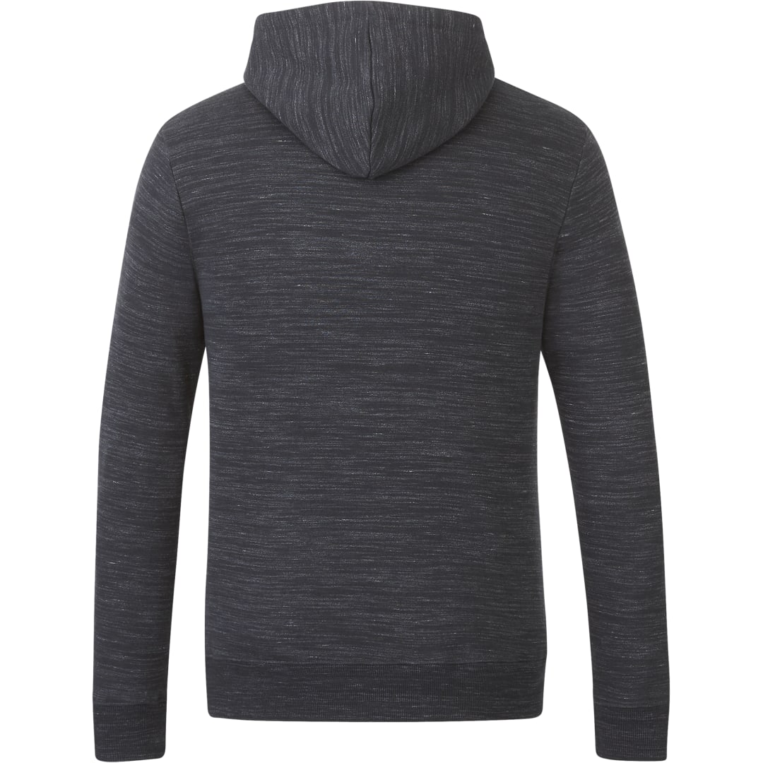 Rear View of Black tentree Space Dye Classic Hoodie - Men's plain