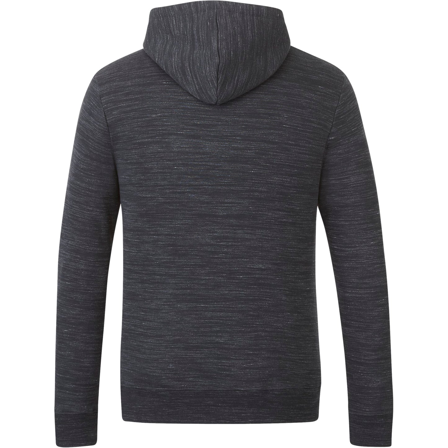 Rear View of Black tentree Space Dye Classic Hoodie - Men's plain
