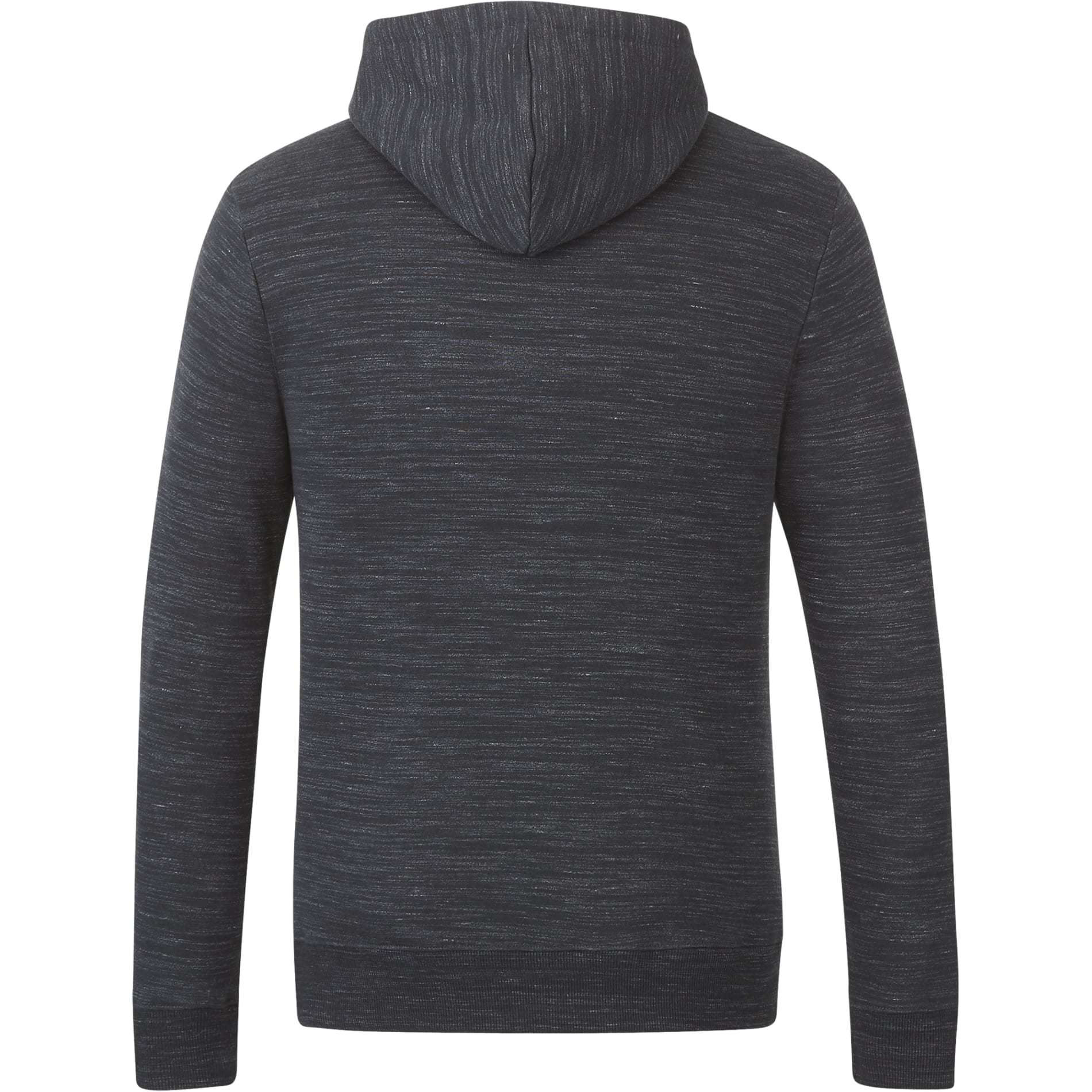Rear View of Black tentree Space Dye Classic Hoodie - Men's plain