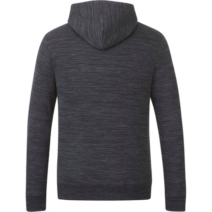 Rear View of Black tentree Space Dye Classic Hoodie - Men's plain
