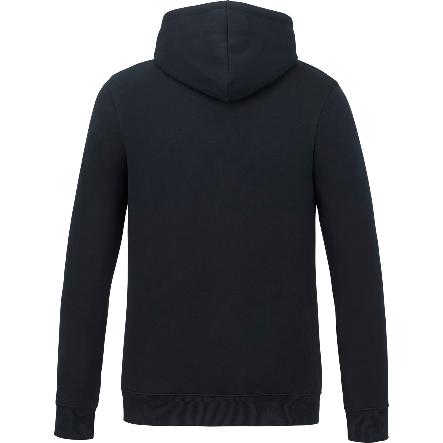 Rear View of Black tentree Space Dye Classic Hoodie - Men's plain