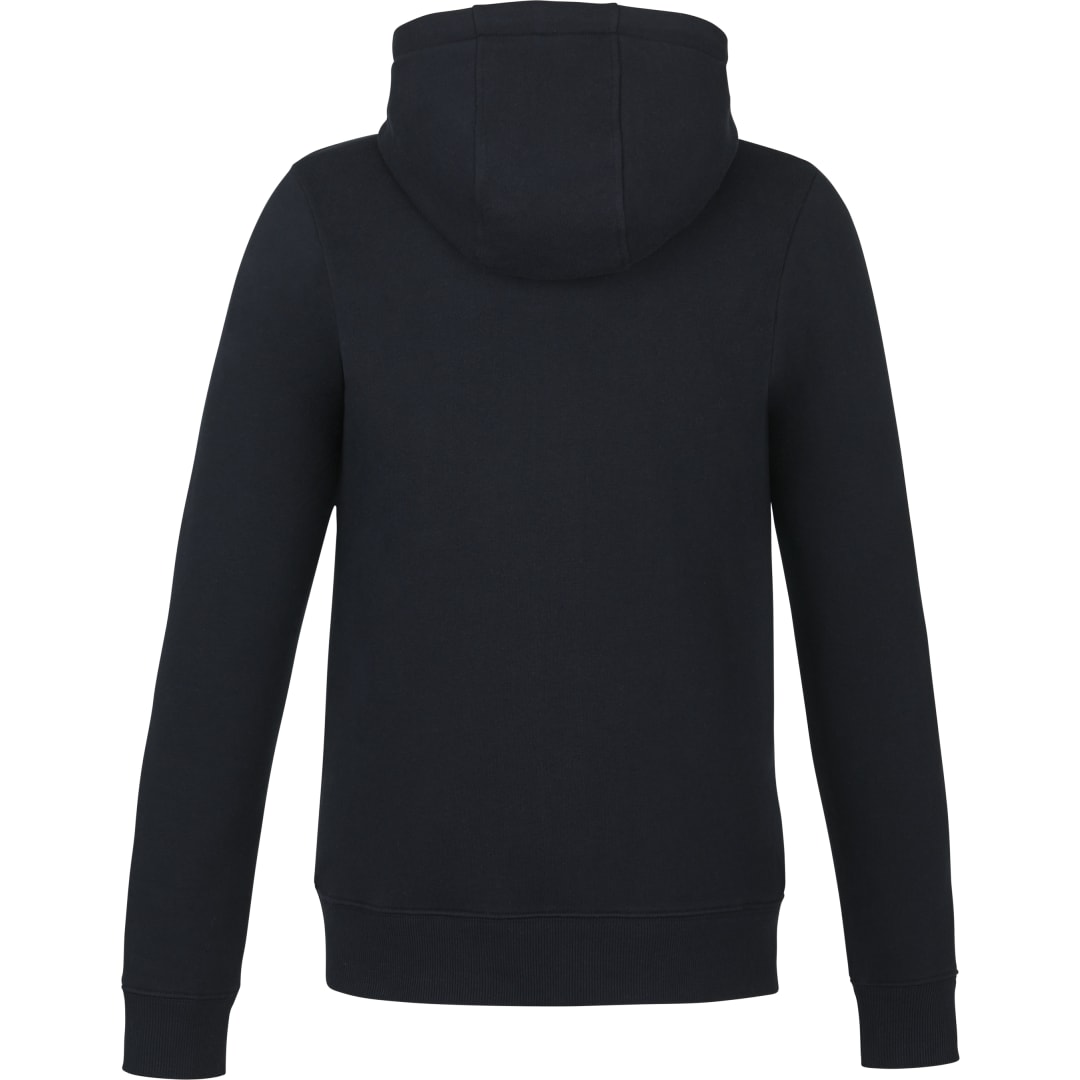 Rear View of Black tentree Space Dye Zip Hoodie - Women's plain