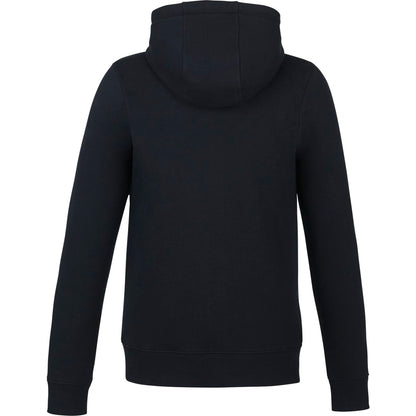 Rear View of Black tentree Space Dye Zip Hoodie - Women's plain