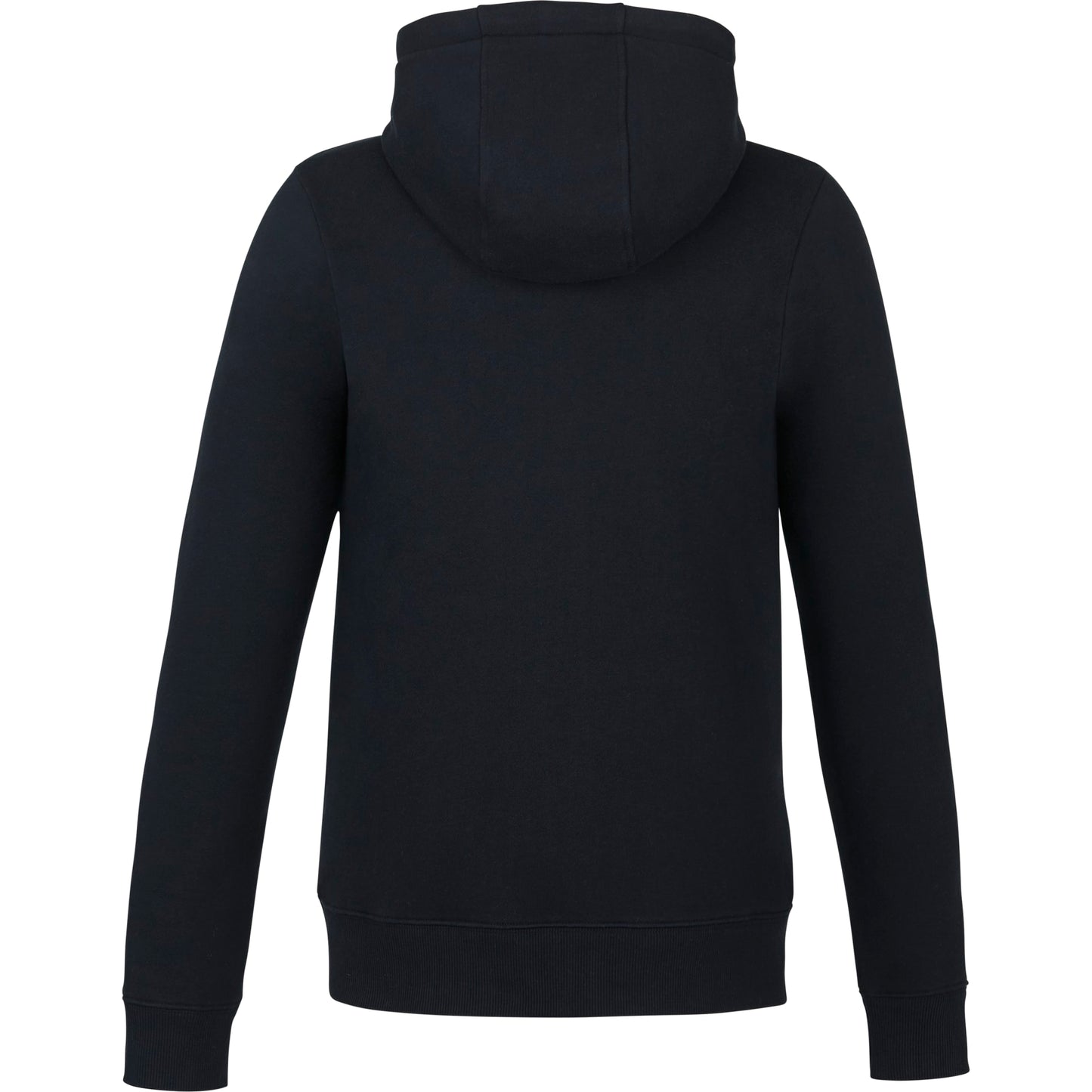 Rear View of Black tentree Space Dye Zip Hoodie - Women's plain