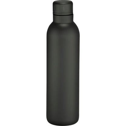 Rear View of Black Thor Copper Vacuum Insulated Bottle 17oz plain