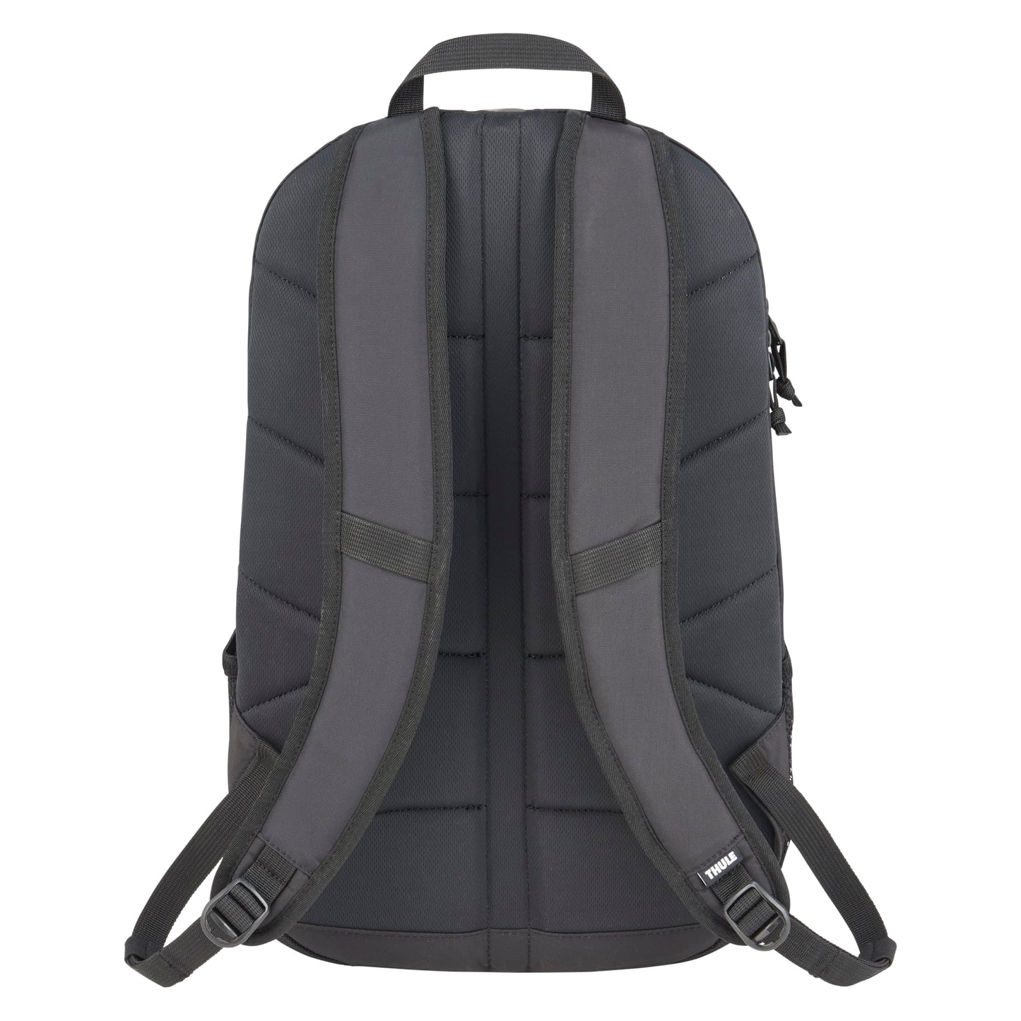 Rear View of Black Thule Achiever 15" Computer Backpack