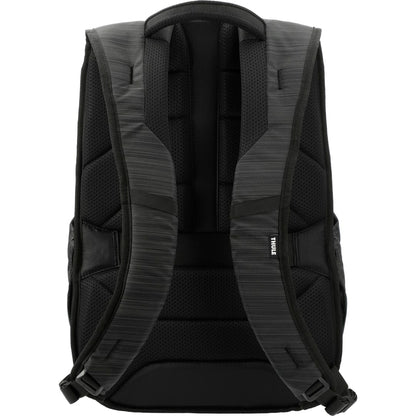 Rear View of Black Thule Construct 16" Computer Backpack 24L