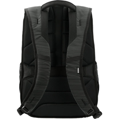 Rear View of Black Thule Construct 16" Computer Backpack 24L