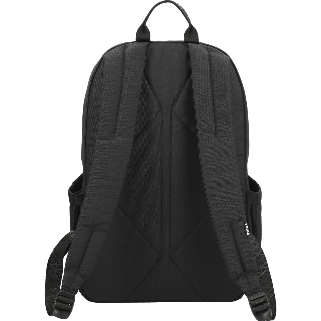 Rear View of Black Thule Heritage Notus 16" Computer Backpack 20L