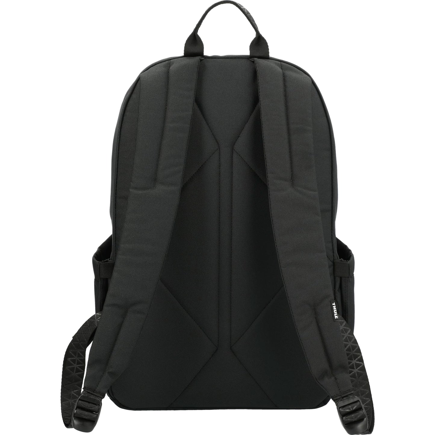 Rear View of Black Thule Heritage Notus 16" Computer Backpack 20L