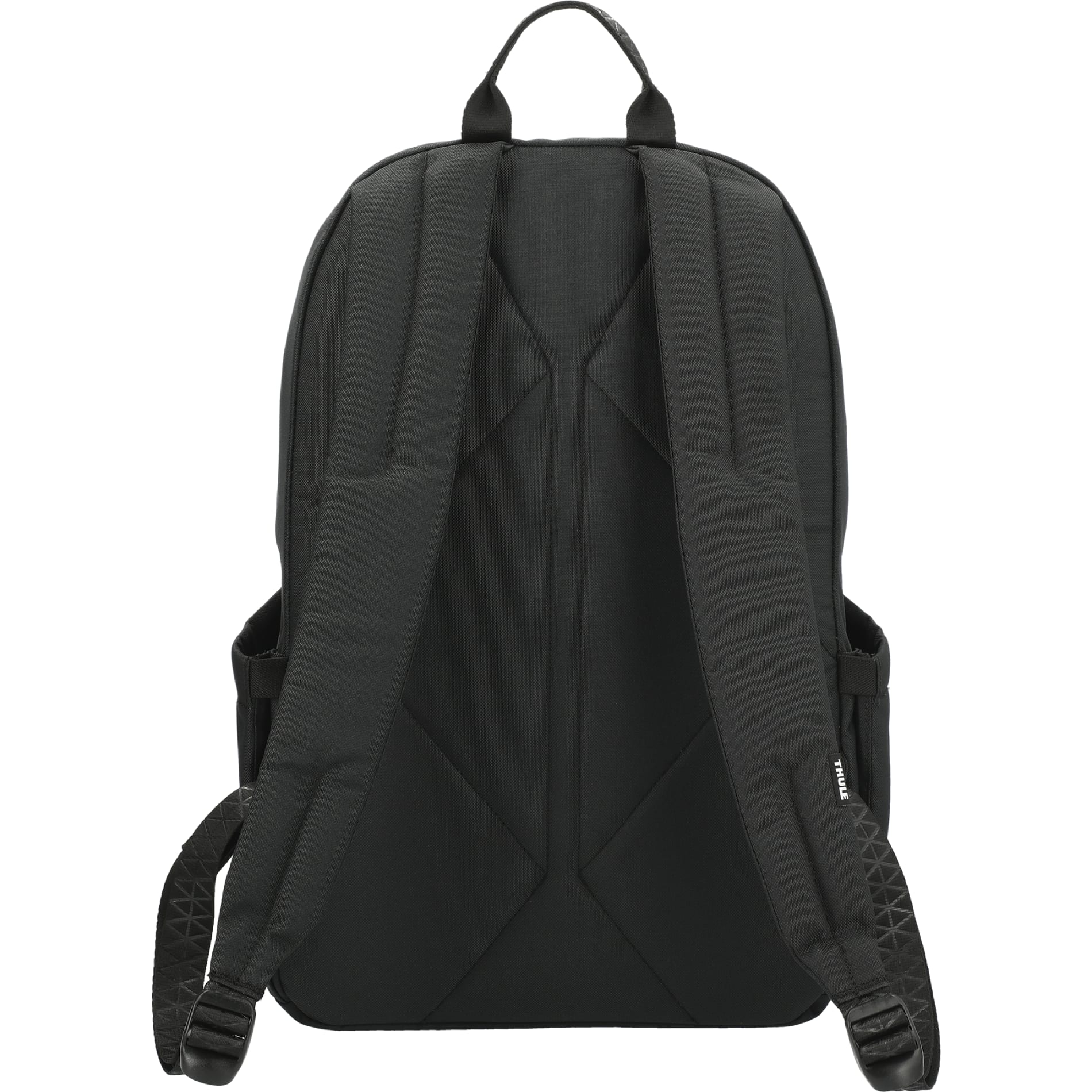 Rear View of Black Thule Heritage Notus 16" Computer Backpack 20L