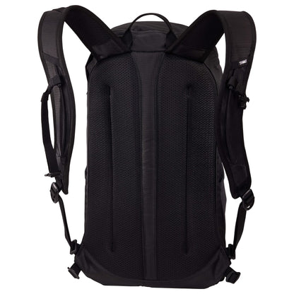 Rear View of Black Thule Recycled All Trail 18L 15" Laptop Backpack