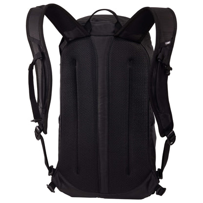 Rear View of Black Thule Recycled All Trail 18L 15" Laptop Backpack