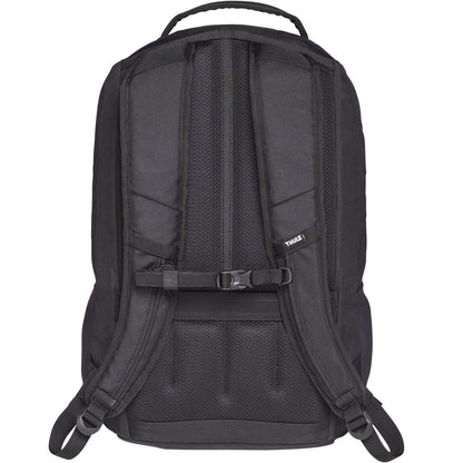 Rear View of Black Thule Recycled Lumion 16" Computer Backpack 21L